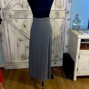 XS Gray Maxi Skirt